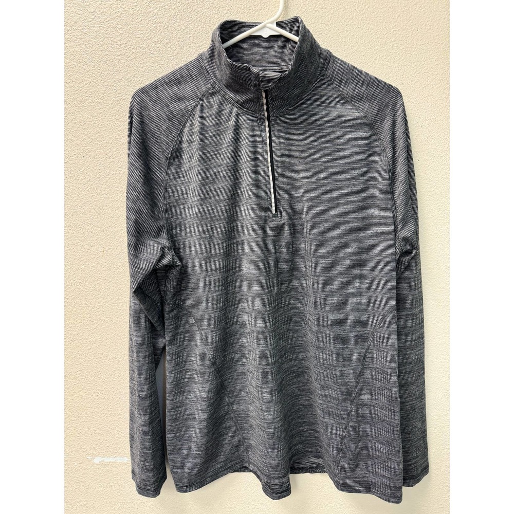 Champion Men's 1/4 Zip Long Sleeve Work Out Shirt Duo DrySize XXL Gray